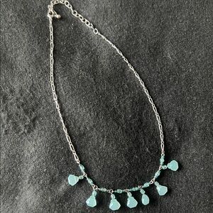 Elegant Silver and Blue Necklace